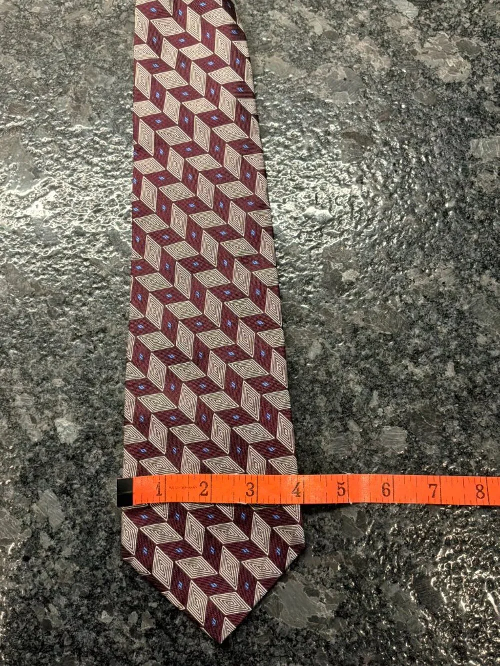 Polo Ralph Lauren vintage 100% silk geometric hand made in USA tie